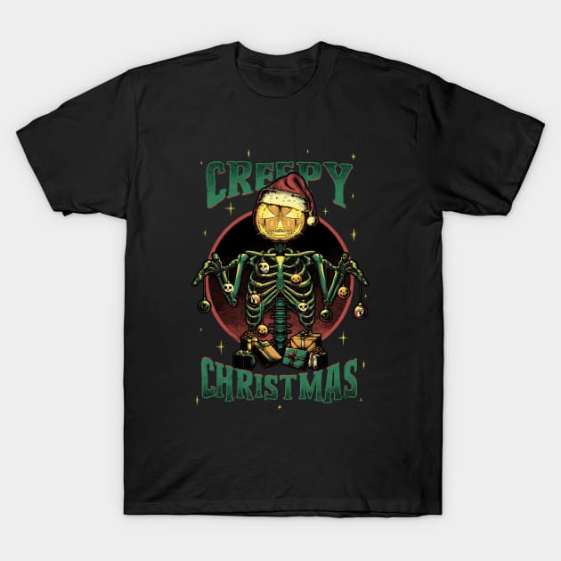 Creepy Christmas T-Shirt by Studio Mootant